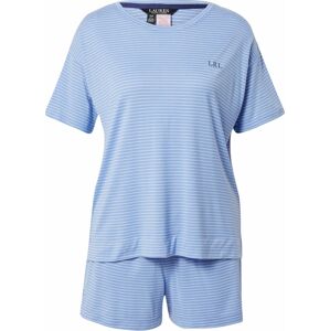 Lauren Ralph Lauren Pyžamo modrá / světlemodrá / bílá