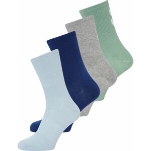 Hummel Sportovní ponožky 'Chevron' světlemodrá / tmavě modrá / šedá / zelená