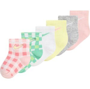 Nike Sportswear Ponožky žlutá / zelená / růžová / bílá