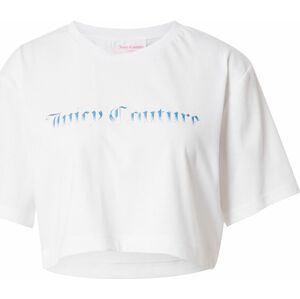 Juicy Couture Sport Funkční tričko 'BRITTANY' světlemodrá / bílá