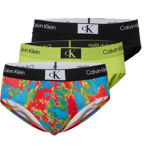 Calvin Klein Underwear Slipy azurová modrá / zelená / červená / černá