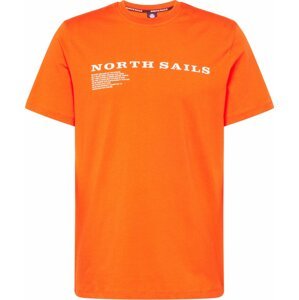 North Sails Tričko oranžová / bílá