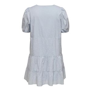 ONLY Curve Letní šaty 'Tilde-Sandra' světlemodrá / černá / bílá