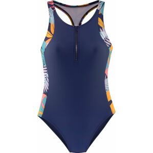 LASCANA ACTIVE Sportovní plavky námořnická modř / pastelová fialová / oranžová