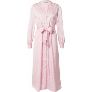 Neo Noir Košilové šaty 'Cilian' pink / růžová / bílá