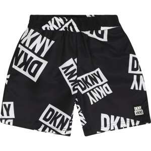 DKNY Plavecké šortky černá / bílá