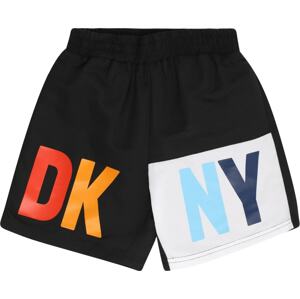 DKNY Plavecké šortky oranžová / červená / černá / bílá