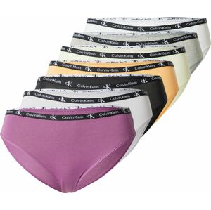 Calvin Klein Underwear Kalhotky světle šedá / cyclam / oranžová / černá