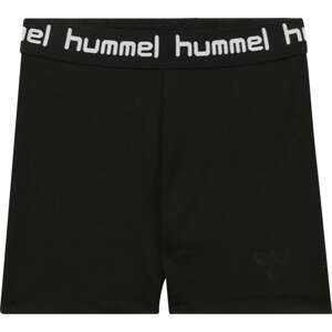 Hummel Sportovní kalhoty 'Tona' černá / bílá