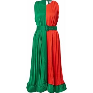 Forever Unique Šaty zelená / červená