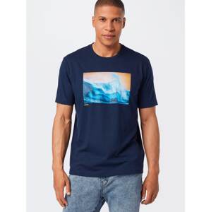OAKLEY Funkční tričko 'POSTCARD' námořnická modř / tyrkysová / azurová / šafrán