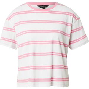 NEW LOOK Tričko růžová / bílá