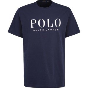 Polo Ralph Lauren Big & Tall Tričko marine modrá / bílá