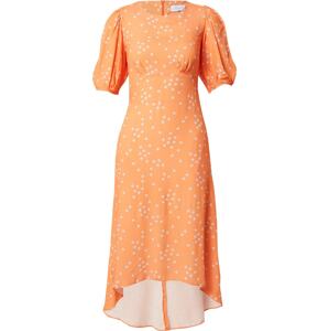 Closet London Šaty jasně oranžová / bílá