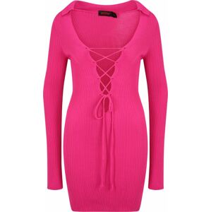 Misspap Úpletové šaty pink