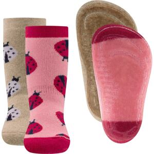 EWERS Ponožky béžová / světle fialová / červená / melounová