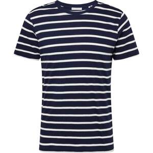 By Garment Makers Tričko 'Fabian' námořnická modř / bílá