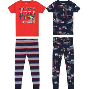Carter's Pyžamo námořnická modř / šedá / červená / bílá