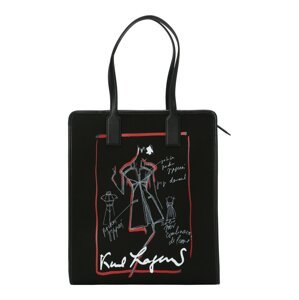 Karl Lagerfeld Nákupní taška červená / černá / bílá