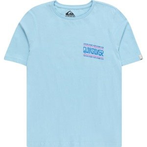 QUIKSILVER Funkční tričko nebeská modř / světlemodrá / světle růžová / černá