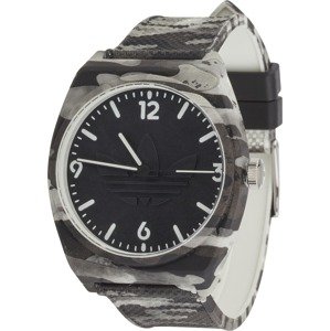 ADIDAS ORIGINALS Analogové hodinky 'PROJECT TWO' šedá / antracitová / bílá