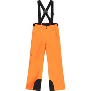 ZIENER Sportovní kalhoty 'Arisu' svítivě oranžová / černá