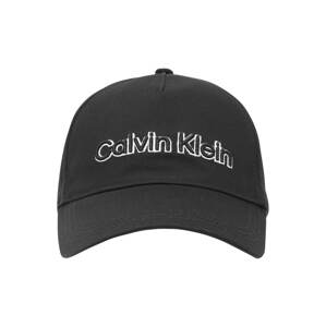 Calvin Klein Kšiltovka černá / bílá