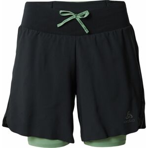 ODLO Sportovní kalhoty 'X-Alp' šedá / pastelově zelená / černá