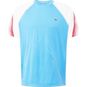 Lacoste Sport Funkční tričko světlemodrá / světle zelená / červená / bílá