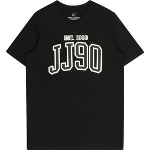 Jack & Jones Junior Tričko 'Cemb' černá / bílá