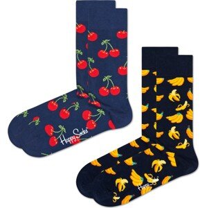 Happy Socks Ponožky noční modrá / žlutá / černá
