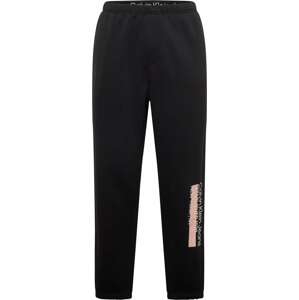 Calvin Klein Jeans Kalhoty světle růžová / černá / bílá