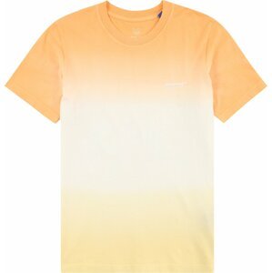 Jack & Jones Junior Tričko jasně oranžová / bílá