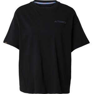 ADIDAS TERREX Funkční tričko 'CAMPYX' hořčicová / tmavě fialová / černá / bílá