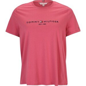Tommy Hilfiger Curve Tričko pink / černá