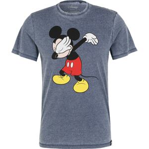 Recovered Tričko 'Mickey Mouse' chladná modrá / žlutá / červená / černá