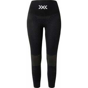 X-BIONIC Sportovní kalhoty 'ENERGIZER 4.0' šedá / černá / bílá