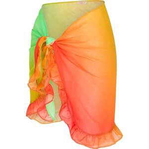 Moda Minx Sukně 'Club Tropicana' medová / světle zelená / humrová
