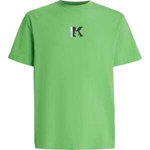 KARL LAGERFELD JEANS Tričko zelená / černá / bílá