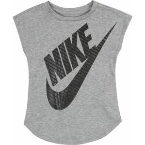 Nike Sportswear Tričko 'JUMBO FUTURA' šedý melír / černá