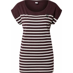 Iriedaily Tričko 'Cat Stripe' fialová / černá / bílá
