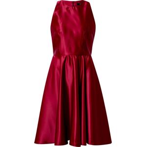 SWING Koktejlové šaty červená třešeň