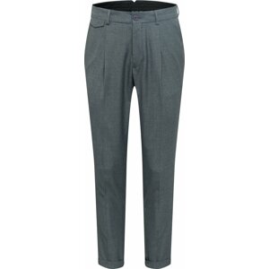 BURTON MENSWEAR LONDON Kalhoty se sklady v pase tmavě šedá