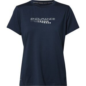 ENDURANCE Funkční tričko 'Wange' tmavě modrá / šedá / bílá