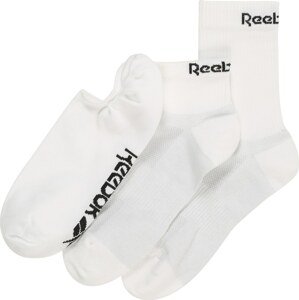Reebok Sport Sportovní ponožky černá / bílá