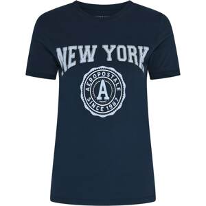 AÉROPOSTALE Tričko 'New York' námořnická modř / bílá