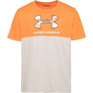 UNDER ARMOUR Funkční tričko béžová / světle šedá / oranžová / černá