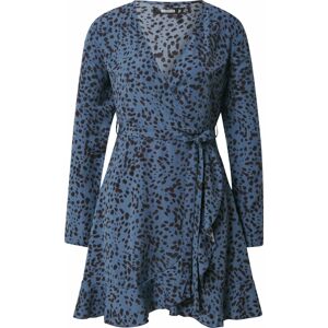 Missguided Košilové šaty chladná modrá / antracitová
