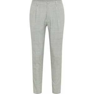 BURTON MENSWEAR LONDON Kalhoty se sklady v pase světle šedá / šedý melír
