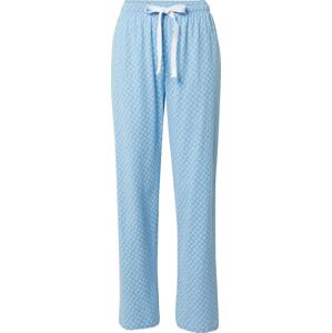 JOOP! Bodywear Pyžamové kalhoty světlemodrá / bílá